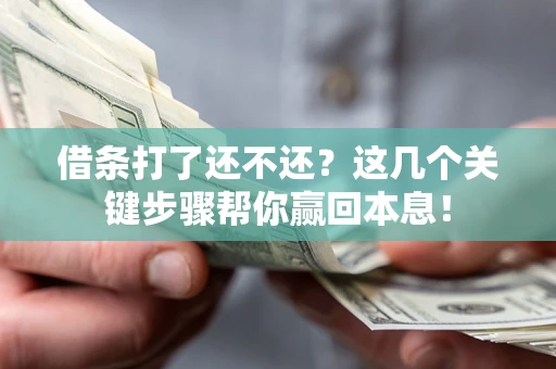 济南借条打了还不还？这几个关键步骤帮你赢回本息！
