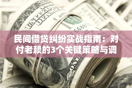 济南民间借贷纠纷实战指南：对付老赖的3个关键策略与调解盲区解析