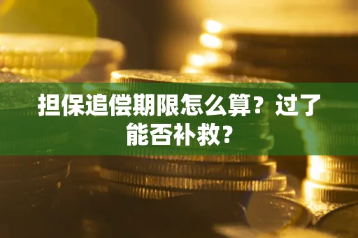 济南担保追偿期限怎么算？过了能否补救？